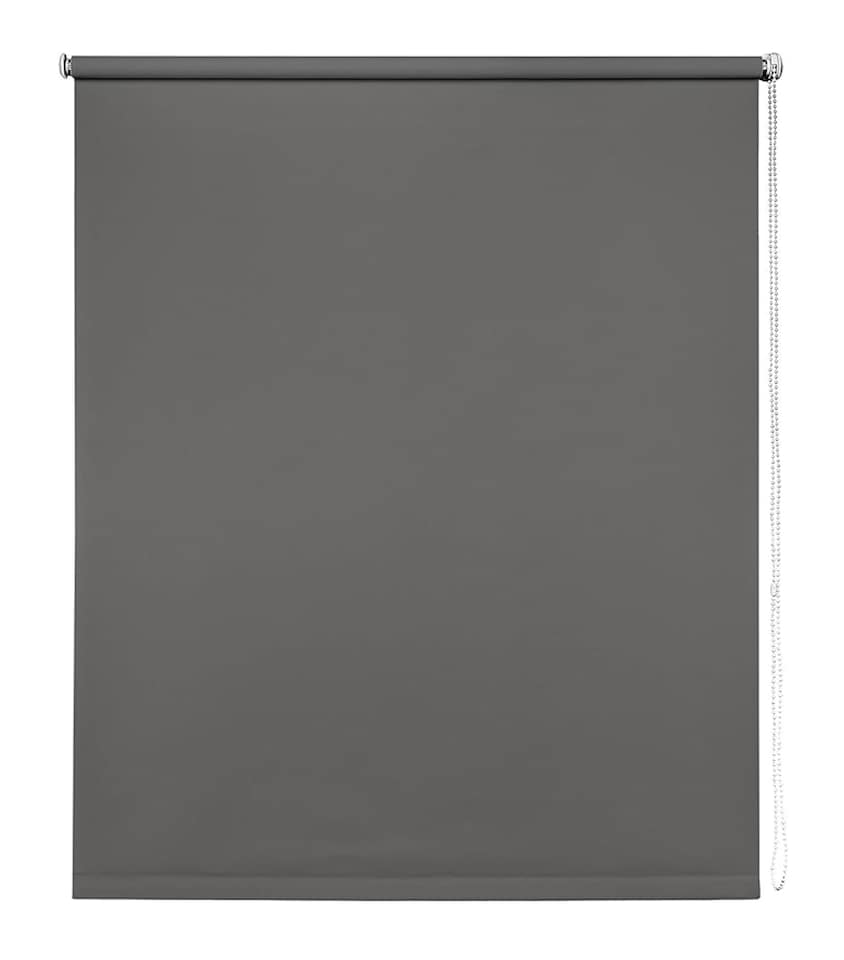 image 1 of 170cm Grey Trimmable Thermal Blackout Roller Blinds | Grey | Grey