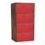 Rustic Brown & Red