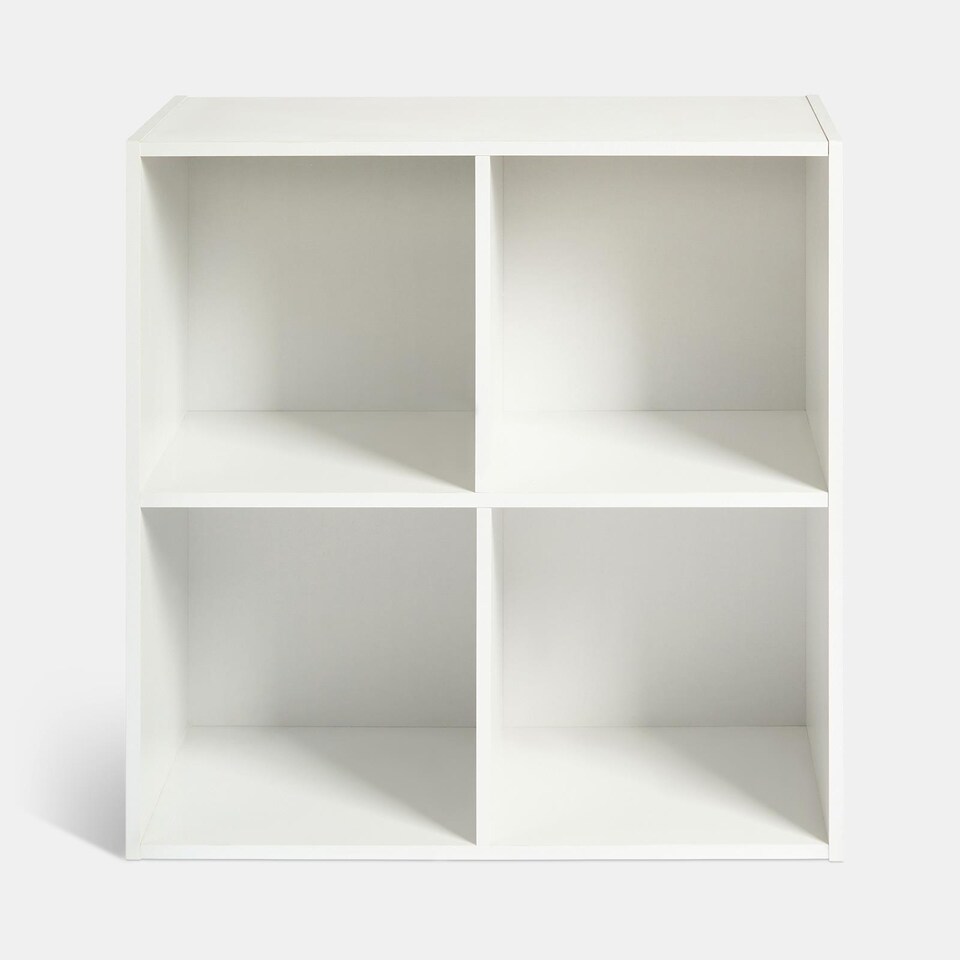 image 1 of OHS Oslo 4 Cube Freestanding Storage Unit Bookcase Shelf