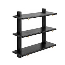 Oliver Floating Shelves - 3 Tier Solid Wood Wall Shelf
