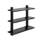 image 1 of Oliver Floating Shelves - 3 Tier Solid Wood Wall Shelf