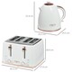 image 7 of HOMCOM 1.7L Kettle and Toaster Set with Defrost Reheat and Crumb Tray White