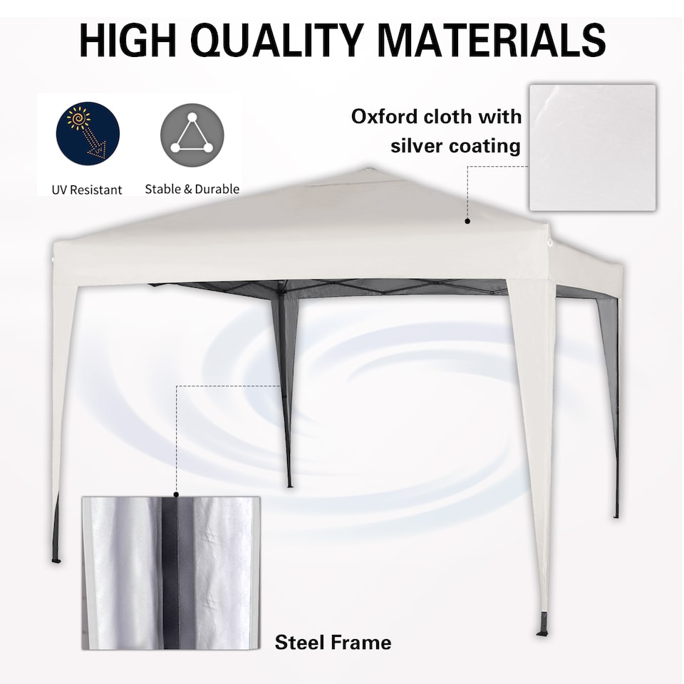 image 1 of MCC Direct Gazebo 3x3 Pop up White | White | White