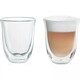 image 3 of De'Longhi DLSC301 Double Walled Cappuccino Glasses Pack of 6 Clear