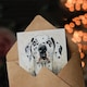 image 3 of Greeting Card Sweet Gazing Dalmatian Dog Lover Watercolour Birthday