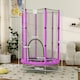 image 7 of AIYAPLAY 4.6FT Kids Trampoline with Safety Enclosure Net, Purple