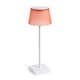 image 1 of Auraglow Rechargeable Cordless LED Table Lamp - CAPRI | Red | White/Red