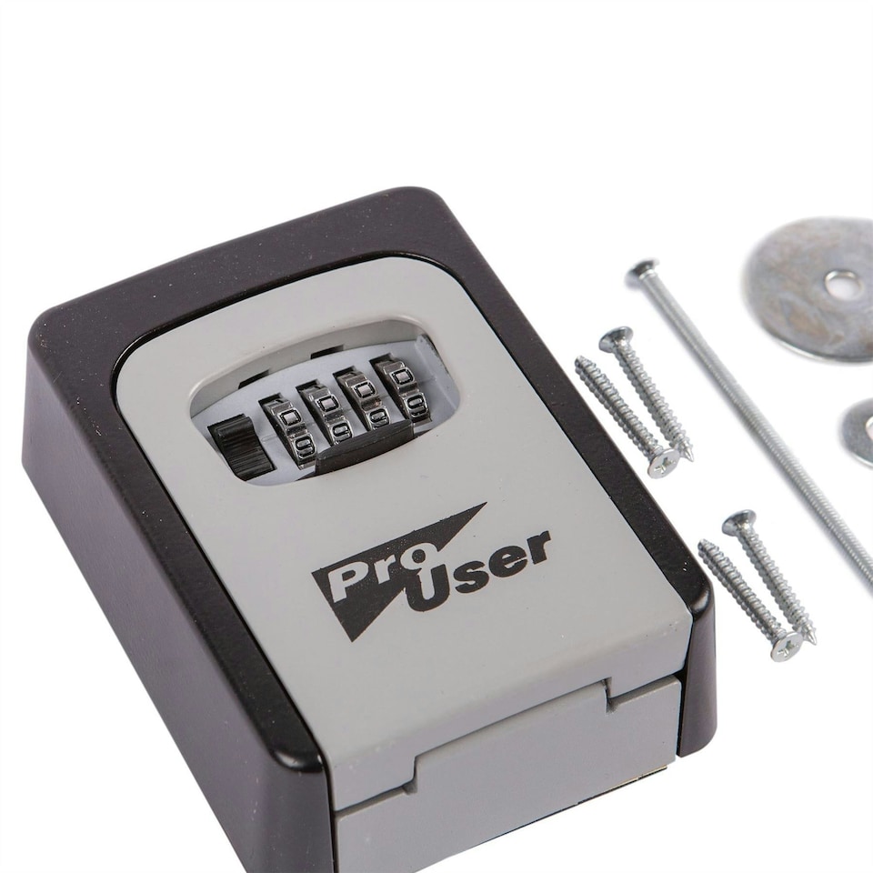 image 1 of Pro User Wall-Mounted Combination Key Safe - Silver