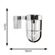 image 4 of ValueLights Fanar Chrome Industrial Bathroom Wall Light & Bulb | Chrome