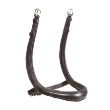 Velociti Ergonomic Leather Horse Cavesson Noseband - Havana - Pony