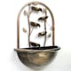 image 1 of Primrose Olso Cascading Leaf Wall-Mounted Water Feature with Lights 55cm