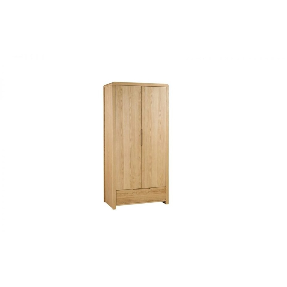 image 1 of Oak Curve Combination Wardrobe