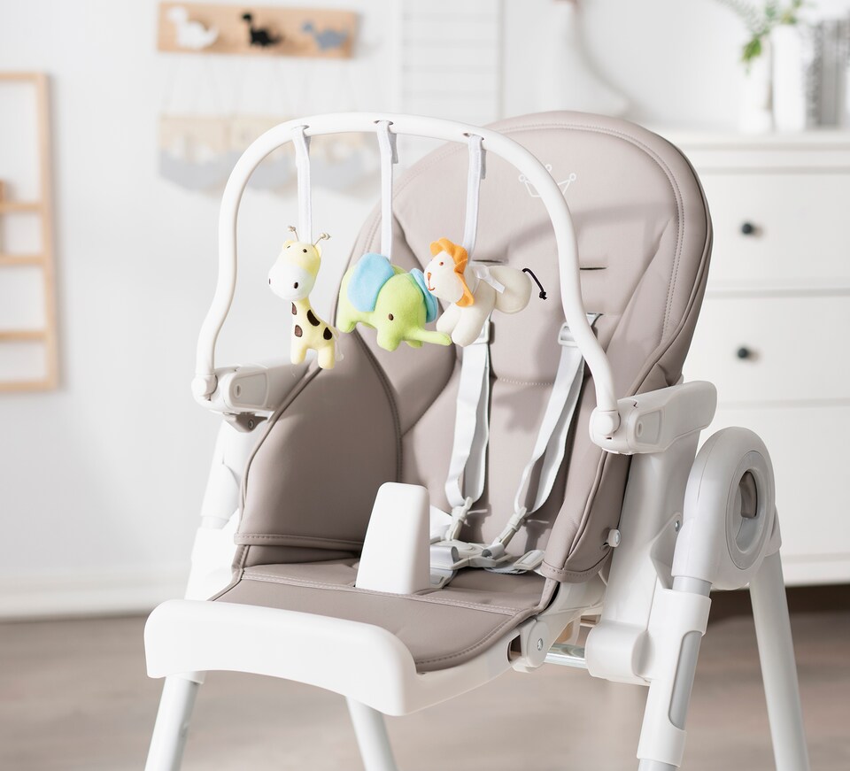 image 1 of Allis Baby Lola 2-in-1 Highchair Feeding Chair - Grey | Grey | One Size | 1