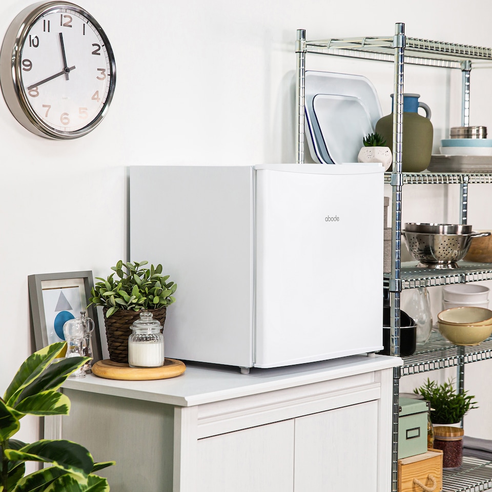 image 1 of Abode Mini Fridge Table Top 43 Litre Ice Box White ATTF0E1W