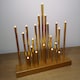 image 4 of 25cm Premier Christmas Candlebridge with 20 LEDs & Timer in Gold  Battery Operated
