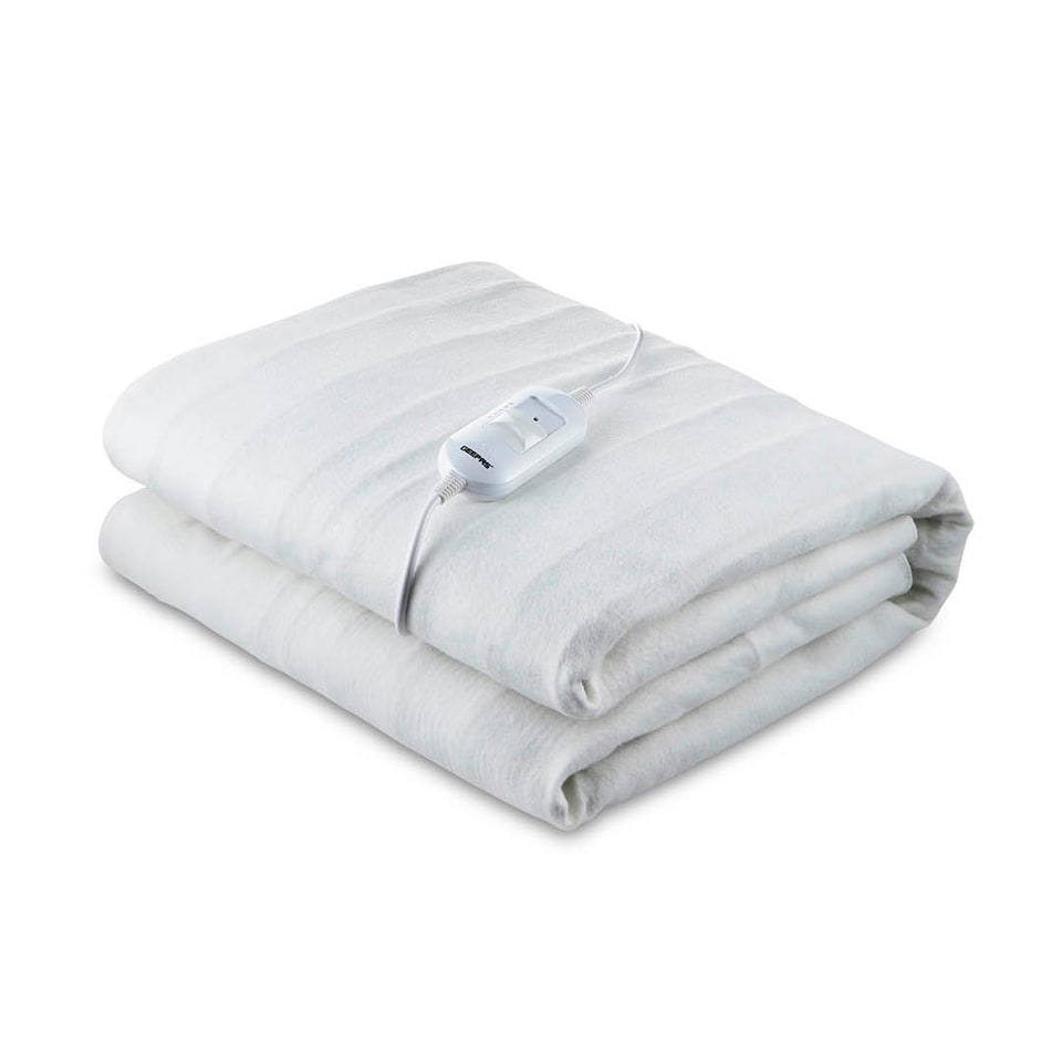 image 1 of GEEPAS Electric Heated Under Blanket 137x165 cm | White White