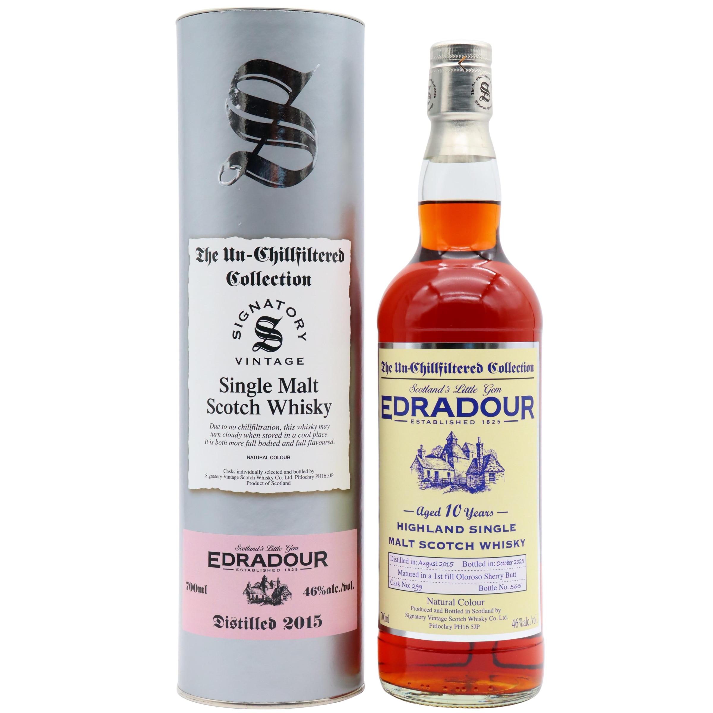 Edradour - Signatory Vintage Un-Chillfiltered Single Malt Scotch