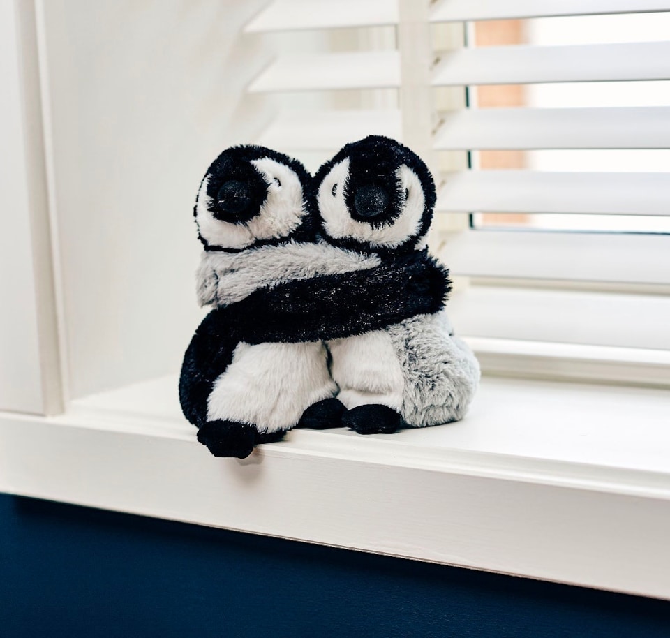 image 1 of Warmies Warm Hugs Penguins Microwavable Soft Toy