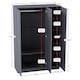 image 3 of Vida Designs Riano 4 Piece Bedroom Set (1 Drawer Bedside Chest, 4 Drawer Chest, 3 Door Wardrobe), Grey (6)