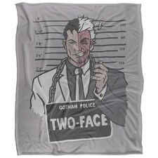Batman Line Up Two Face Blanket - Multicoloured - One Size