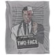 image 1 of Batman Line Up Two Face Blanket - Multicoloured - One Size