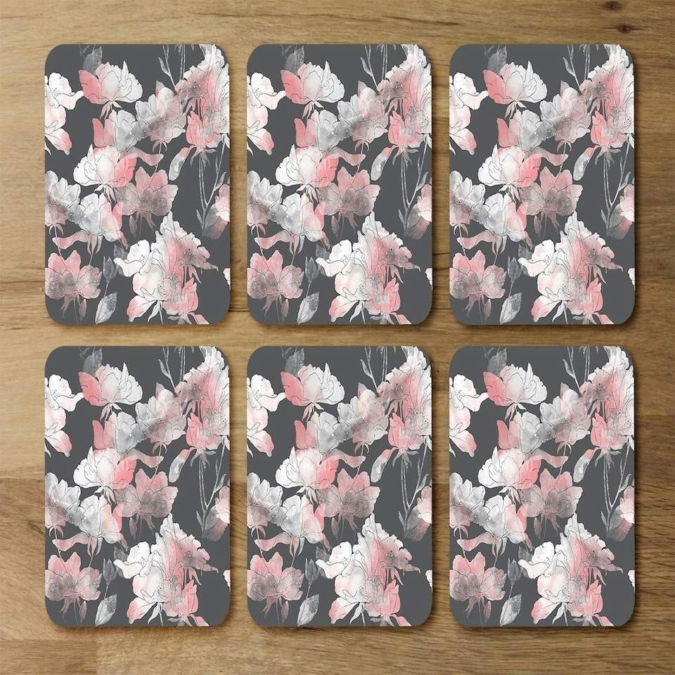 image 1 of Imprints flowers and leaves of wild rose (Coaster)