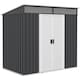 image 1 of Outsunny 6.5x4FT Garden Shed Lockable Metal Tool Shed Grey