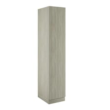 Slab Urban Oak Single Wardrobe with Single Rail Brown