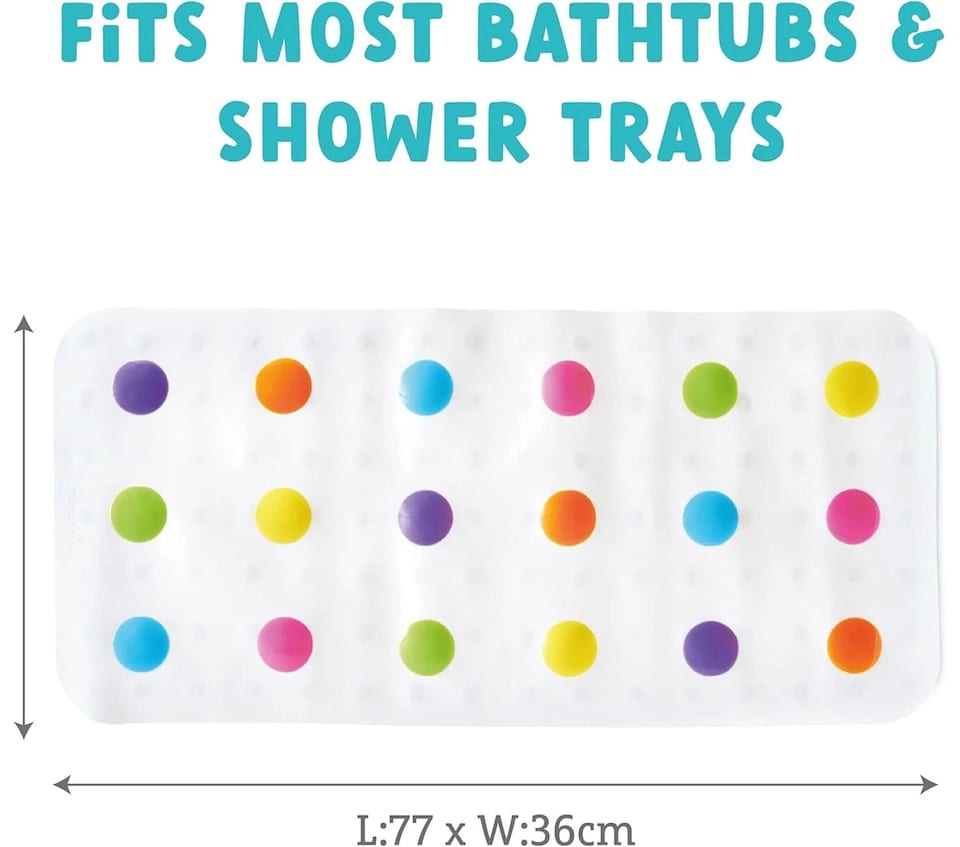 image 1 of Munchkin Baby Infant Toddler Anti Non Slip Safety Bath Shower Mat Dots Guard