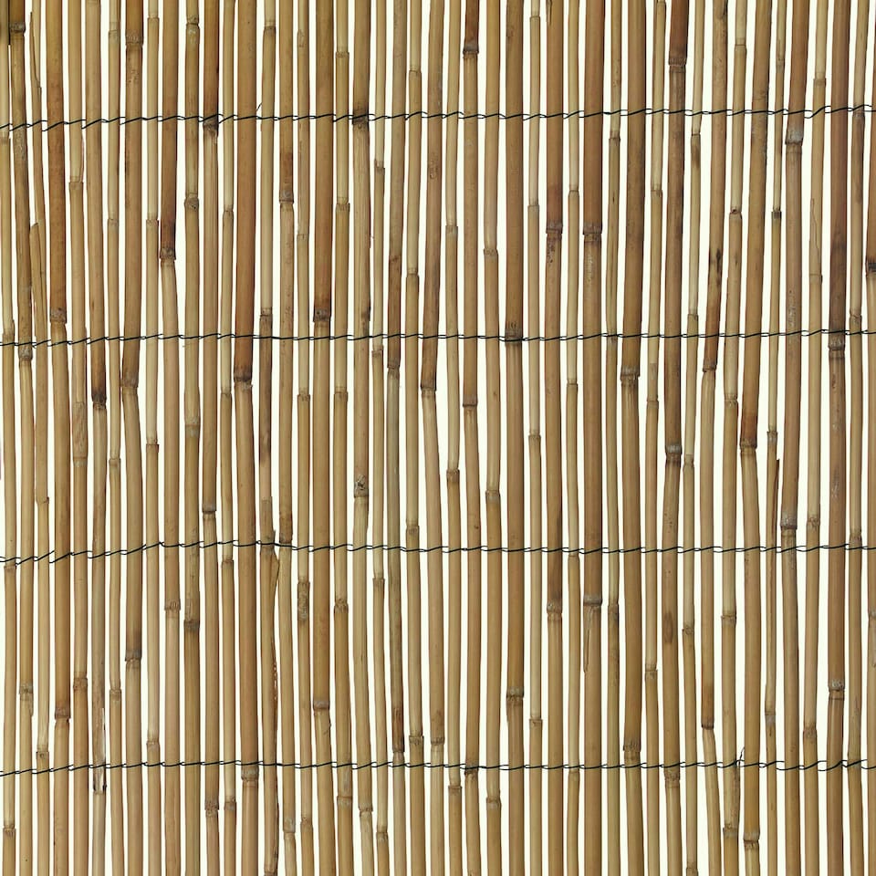 image 1 of Natural Screening Roll Privacy Peeled Reed Wind Sun Protection 3m x 1.2m Primrose