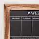 image 3 of Homescapes Black Kitchen Chalk Board Meal Planner