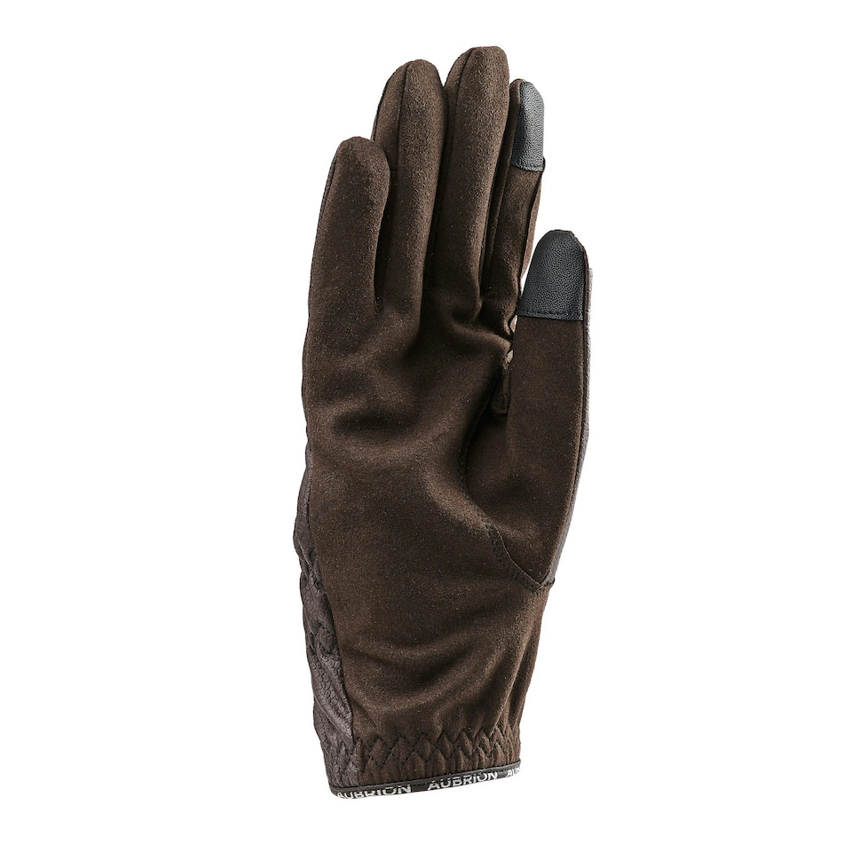 image 1 of Aubrion Womens/Ladies Stadium Riding Gloves - Brown - XL Brown | XL