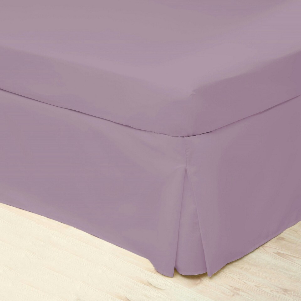 Belledorm Easycare Percale Platform Valance - Misty Rose - Superking