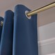 image 5 of OHS Essentials Eyelet Blackout Thermal Curtain Pair - 66x72 inch | Blue | Arctic Blue