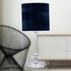 image 6 of First Choice Lighting Set of 2 Chrome Jewelled Table Lamp with Navy Blue Crushed Velvet Shades Chrome | Blue
