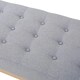 image 9 of Grey Bench Wooden Frame Grey
