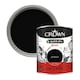 image 4 of Crown Wood & Metal Quick Dry Gloss - 750ml Jet Black