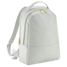 Bagbase Womens/Ladies Boutique Leather-Look PU Backpack - Soft Grey - One Size