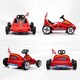 image 8 of AIYAPLAY 6V Electric Go Kart w/ Music, Light, Horn, for Ages 3-5 Years, Red