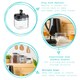 image 2 of Argon Tableware Flip Lock Plastic Food Storage Containers - 500ml - Black - Pack of 3