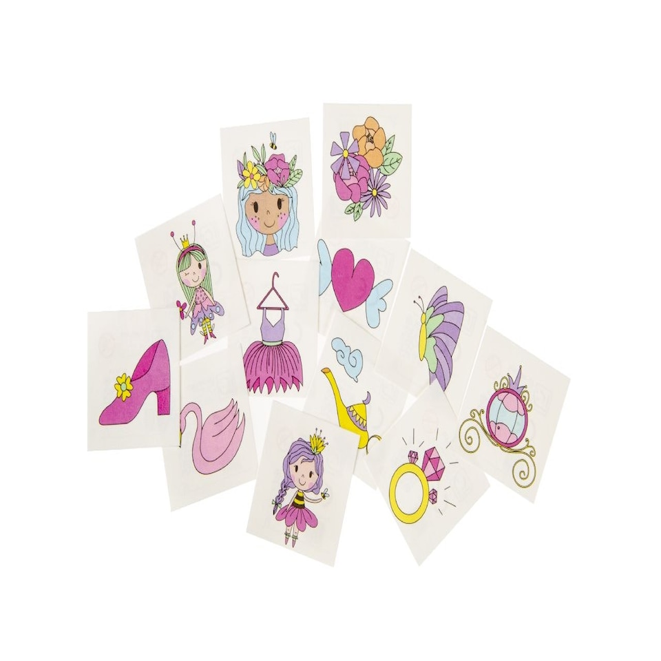 image 1 of 144 Pieces Princess Tattoos