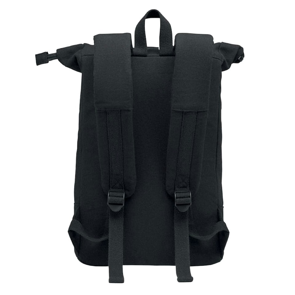 image 1 of MidOcean Koper Roll Top Laptop Backpack - Black - One Size Black
