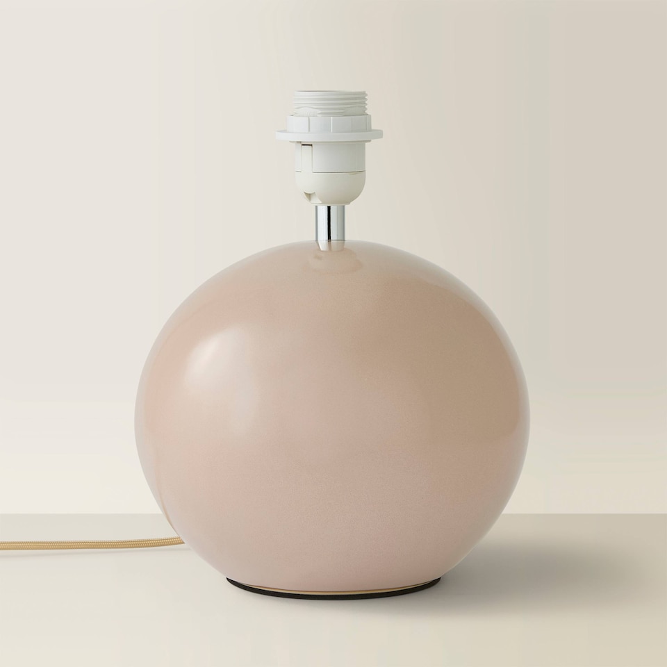 image 1 of ValueLights Bosco Natural Stone Globe Ceramic Table Lamp Base