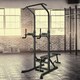 image 2 of HOMCOM Adjustable&Folded Dip Stands Multi-Function Pull-ups Sit-ups Fitness tool