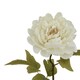 image 3 of Hill Interiors The Natural Garden Collection Peony Artificial Flower - White - 52cm
