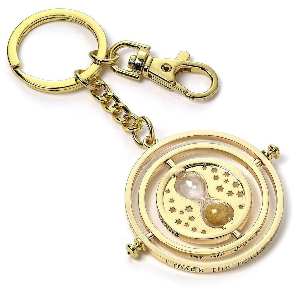 Harry Potter Time Turner Charm Keyring - Gold - One Size