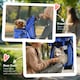 image 6 of PawHut Pet Stroller Pushchair Carrier for Cat Puppy with 3 Wheels Blue