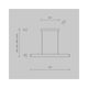 image 2 of Step Bar Pendant Ceiling Light Gold 3000K 1400lm