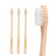image 4 of 3 Castor Bean Oil Bristles Bamboo Toothbrushes (Kids)