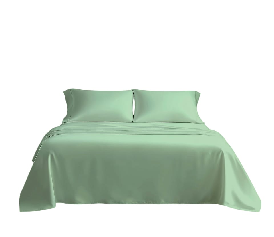 image 1 of Microfibre Soft Touch Flat Sheet Plain Dyed Bed Linen Blue | Blue | Duck Egg Blue | Super King